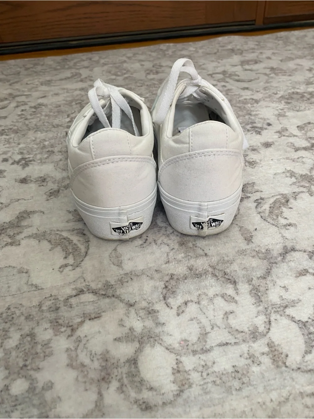 Vans Women's White Low-Top Canvas Sneakers